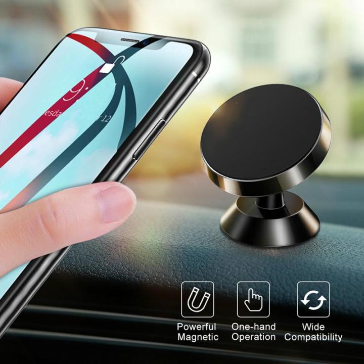 Power Fresh Magnetic Car Phone Holder Stand AC Air Vent Metal Strong Magnet Mount Mobile Cell Phone Stand For Car
