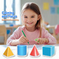Students Geometry Model 3d Geometry Model Kit for Math Education Learn Volume Surface Area Formulas with 8/12/16/20 Solids Educational Toy for Students. 
