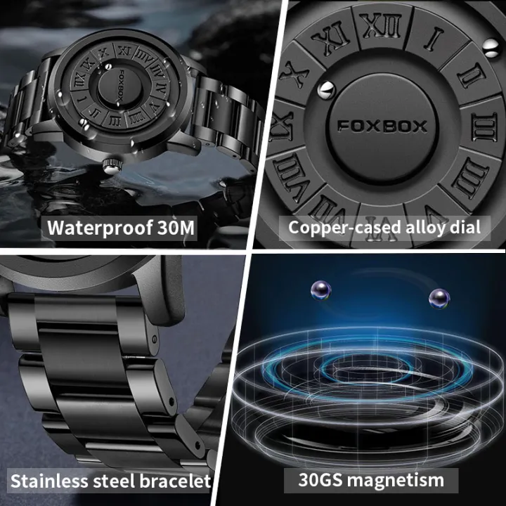 FOXBOX%20Man%20Watch%20LIGE%20Brand%20Creative%20Stainless%20Steel%20Band%20Scrolling%20Beads%20Quartz%20Watches%20for%20Men%20Magnetic%20Force%20Waterproof%20Clock%20-%20Image%204