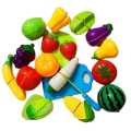 7pcs Pretend Play Cutting Fruit Toy Set Simulation Fruits Vegetables Food Toy Set Kitchen Toys for Kids. 