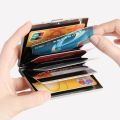 1Pc Card Holder Men RFID Blocking Aluminum Metal Slim Wallet Money Bag Anti-Scan Credit Card Holder Thin Case Small Male Wallet. 