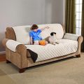 Couch Coat Convenient Reversible Sofa Cover Waterproof Sofa Cover Sofa Protector ( Large -92 inches ). 