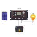SRIWEN 100A Solar Charge Controller Solar Panel Controller 12V 24V LCD Display Solar Panel Battery Regulator with USB Port. 