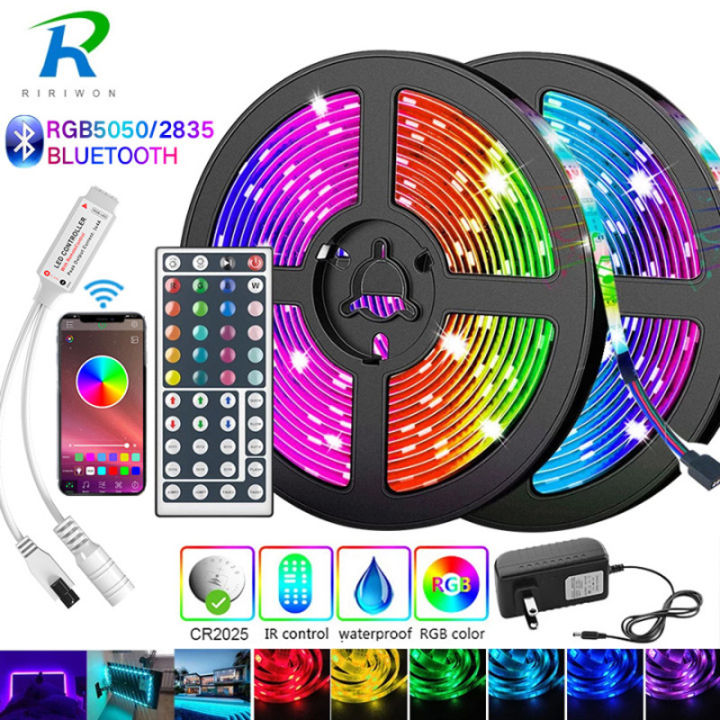 5M-30M Bluetooth LED Strip 5050 2835 IP20 RGB Strip LED Light Flexible ...