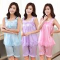 Night Dress Bridal Hot Sexy Satin Pajama set Night Wear. 
