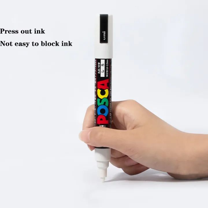 %E3%80%90Hot%E3%80%91%201Pcs%20Japan%20UNI%20White%20Posca%20Markers%20Pens%20Acrylic%20Highlighter%20PC-1M/3/5M%20Graffiti%20Drawing%20Manga%20Stationery%20Art%20Supplies%20Stationery%20-%20Image%202