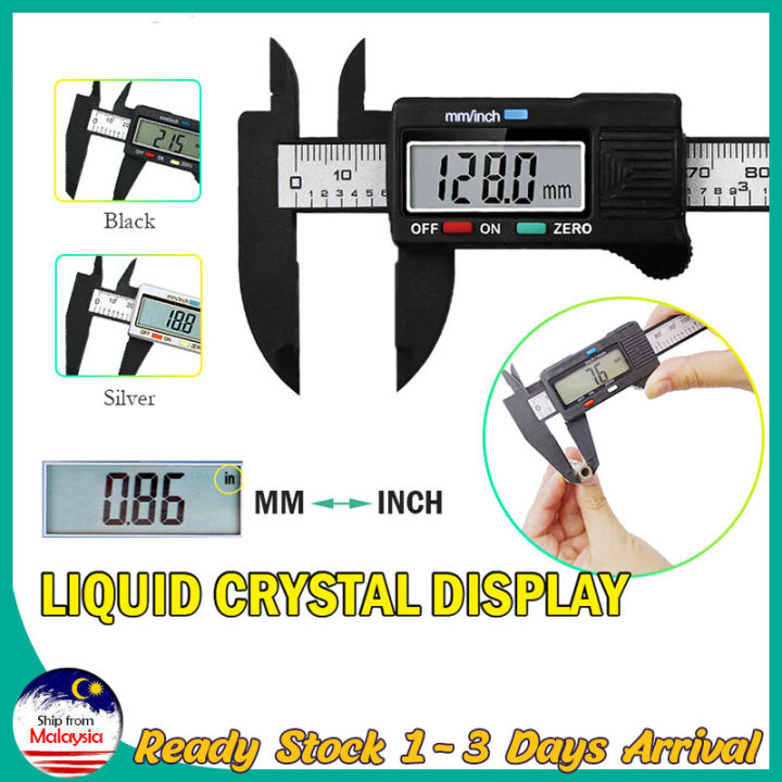 Electronic Vernier Caliper 6 inch Digital Vernier Caliper 150mm Ruler ...