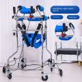 Adult Walker Elderly Rehabilitation Training for Stroke Hemiplegia Equipment Assist Lower Limb Walking Thicken Standing Frame. 
