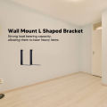 Wall Mount L Shaped Bracket Strong Load Bearing Joint Angle Bracket for Household. 