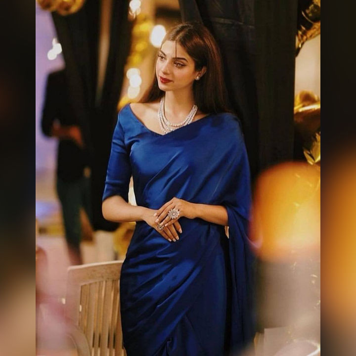 Satin Saree New