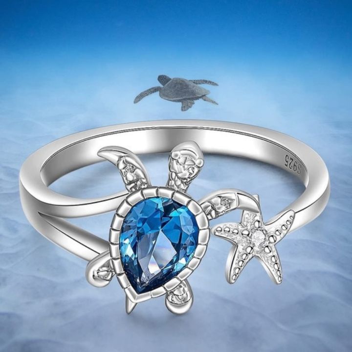 Designer%20Jewelry%20Sea%20Turtle%20Starfish%20Rings%20for%20Women%20Blue%20Topaz%20Cute%20Ocean%20Gifts%20Animal%20Valentines%20Day%20Gift%20Girl%20Party%20Anillos%20-%20Image%203