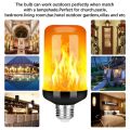 LED Flame Effect Light Bulb E27,Decorative Flickering Realistic Fire Lights Bulb,Festival Decoration Lamp,Black-B. 