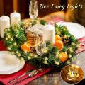 2/3M Bee Shaped LED String Lights Honeybee Flexible Cute Animal Atmosphere Lamp Portable Waterproof Fairy Light Christmas Garlands. 