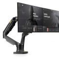 NB F160 Dual Monitor Arm Gas Spring 360 Degree Desktop 17"-30" Ergonomic Dual Arm Monitor Mount Bracket. 