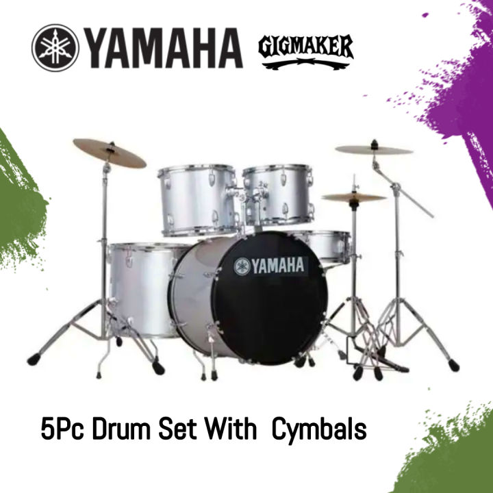 YAMAHA%20Gig%20maker%205Pc%20Acoustic%20Full%20Drum%20Set%20With%20Cymbals%20&%20Seat%20-%20Image%205