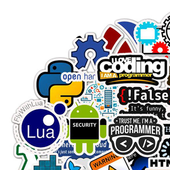 Luggage%20Stickers%20Waterproof%20Multi-patterns%20Programmer%20Programming%20Computer%20Stickers%20-%20Image%205