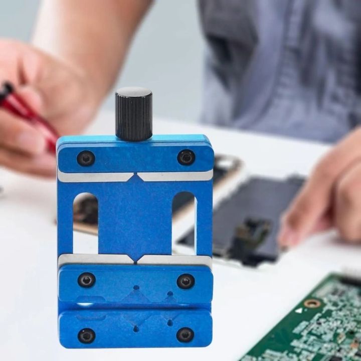 PATIKIL PCB Circuit Board Holder – Multifunctional Adjustable Fixing Clamp For Mobile Phone Repair, Electronics Workbench, 3x7x5.5 Inch, Black