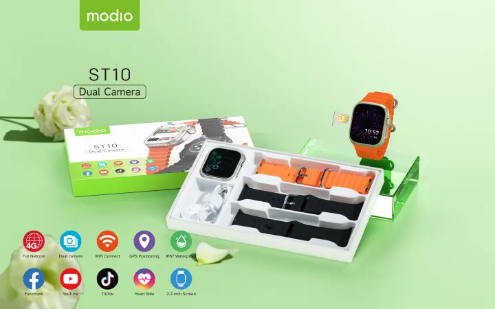 Modio%20ST10%204G%20Smart%20Watch%20Dual%20Camera%20with%203%20Pairs%20Straps%20-%20Image%205
