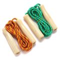 【Hot】 NEW Skipping Rope Wooden Handle Skipping Rope 2.5M For Students Fitness Training Sport Game. 