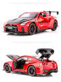 Nissan GTR R35 1:32 Sports Alloy Car Model Diecasts Collection Sound&Light Pullback. 