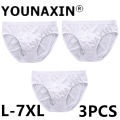Gentlemange 3 Pieces Men Big Size White Underwear Cotton Panties Shorts UndHot Sellingerpants Undies Briefs Wedding Gifts L XL 2XL 3XL 4XL 5XL 6XL 7XL. 