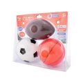 3 Pcs Inflated Mini Sports Balls Set for Toddlers Children Kids - Basketball, Rugby, Football Balls Indoor Outdoor Toys by ZinZen. 
