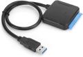 KOKKO USB 3.0 to 2.5" 3.5" SATA III HDD SSD Hard Disk Drive Adapter Cable Converter And Charger. 