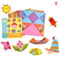 3D 54Pages Origami Cartoon Animal Book Kids Paper Art Baby Early Learning Education Baby Toys. 