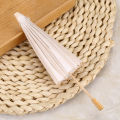 [pantorastar] White Color Paper Decorative Umbrella Parasol School Decor Photo Prop (30cm). 