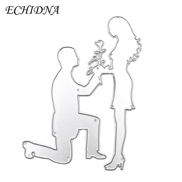 ECHIDNA Propose Marriage Cutting Dies Scrapbook DIY Album Paper Cards Embossing Stencils