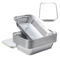 750ml Aluminium Silver Foil Container, Food Container, Food Box, Lunch Box of 750ml, Food Storage Disposable Containers with Lid Pack of 25Pcs / 50pcs. 