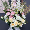 【Folio & Light】Sunmade Luxury Paris Perfume Roses Silk Artificial Flowers Home Wedding Party Decoration Flores Artificales White Rose Marriage. 