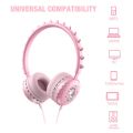 (New) Y19 Cute Cartoon Stereo Music Wired Headphones with Microphone(Little Sleep). 