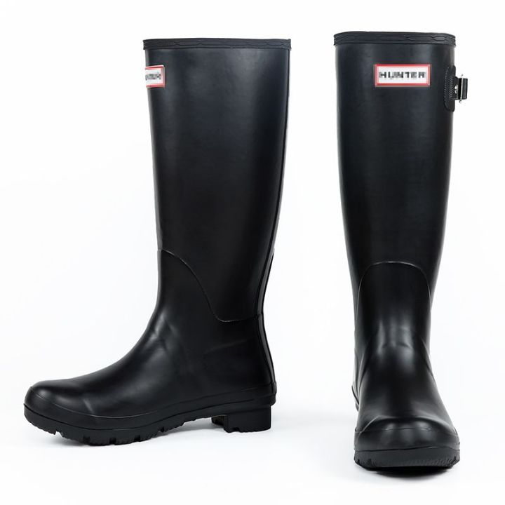 Spring%20and%20Summer%20Knee-High%20Rain%20Boots%20Non-Slip%20Men's%20and%20Women's%20Rubber%20Boots%20British%20Fashion%20Catch%20the%20Sea%20Rubber%20Boots%20Women's%20Western%20Style%20Slim%20Fit%20Riding%20Boots%20Shoe%20Cover%20-%20Image%203