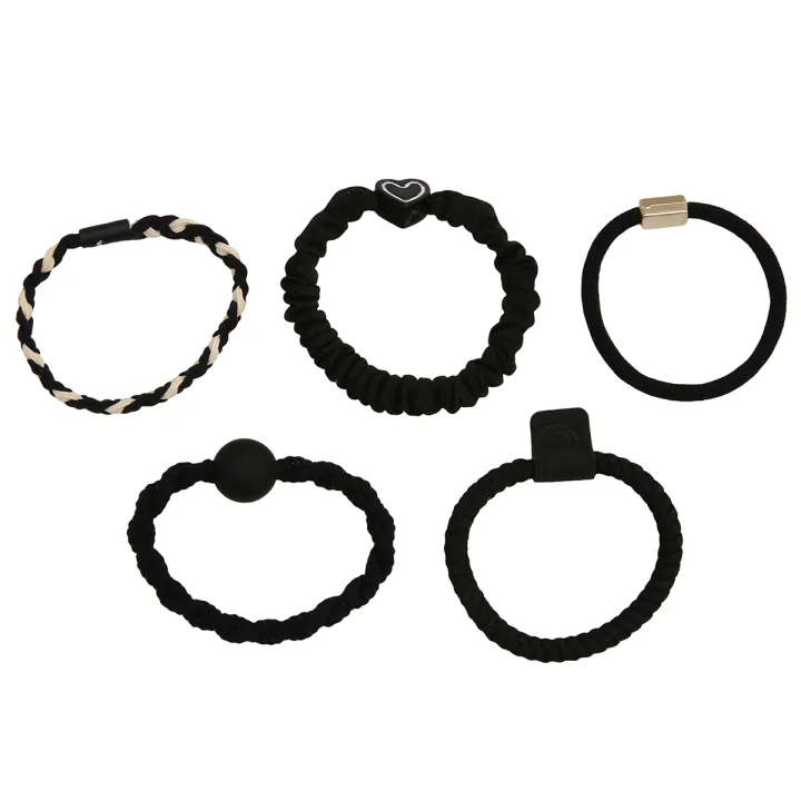 5cm%205pcs/bag%20New%20High%20Elasticity%20Rubber%20Band%20Fabric%20Hair%20Loop%20for%20Girls%20Hair%20Ornament%20-%20Image%204