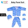 New Born Baby Summer Wear Baby Clothes 4Pcs Sets 100% Cotton Baby Boys Girls Unisex Baby Cotton Summer Suit Infant Clothes First Gift for New Born Baby/ Winter Baby Suit, 4 Pieces Set. 