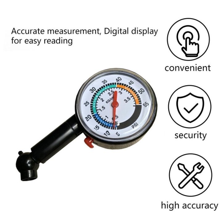 OUTAD%20Car%20Truck%20Tyre%20Tire%20Air%20Pressure%20Gauge%20Meter%20Tester%20Motorcycle%20Bike%200-55PSI-Metal%20-%20Image%205
