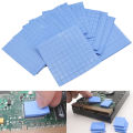 100Pcs 10*10*0.5mm Thermal Pad GPU CPU Heatsink Cooling Conductive Silicone Pad. 