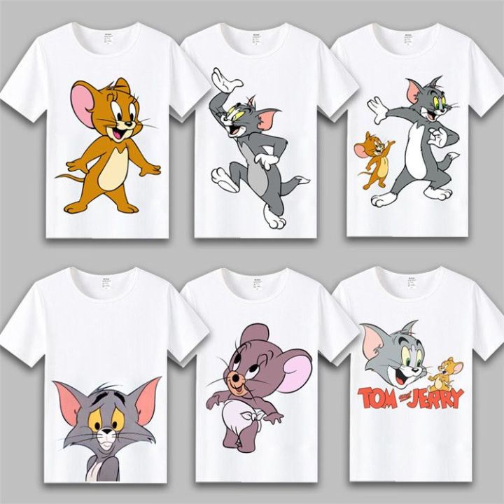 Cat%20and%20Mouse%20Anime%20Short%20SleeveTT-shirt%20Student%20Male%20and%20Female%20Couple%20Business%20Attire%20Cartoon%20Clothes%20Tom%20Jerry%20Clothes%20Summer%20-%20Image%203