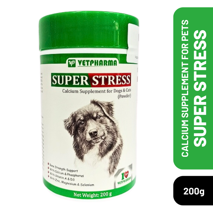 Vetpharma Super Stress Powder for Cats & Dogs (200g)