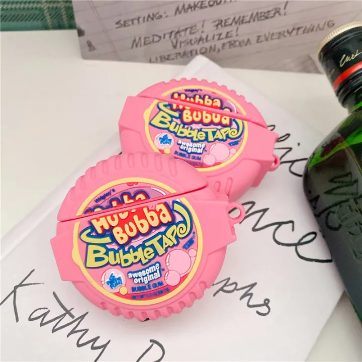 3d%20Hubba%20Bubba%20Bubble%20Gum%20Tape%20Box%20Silicone%20Wireless%20Headset%20Bluetooth%20Charging%20Case%20For%201%202%203%20Pro%20Cover%20-%20Image%204