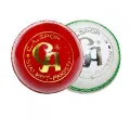 CA Attack Red Leather Cricket Ball - 156g (5 1/2 Oz). 