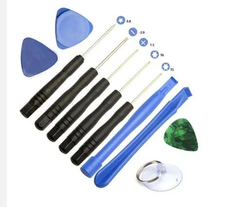 Professional 11 in 1 Cell Phones Opening Pry Repair Tool Kits Smartphone Screwdrivers Tool Set