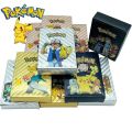 pokemon cards golden Pokemon Cards Metal Gold Silver Vmax GX Card Box Mewtwo Pikachu Rare Collection Battle Trainer Card Children Toys Birthday GiftsParty Games Crafts. 