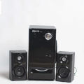 Den-B 2.1 Bluetooth Speaker System with 2 Speakers Surround Sound with Remote Control Black Den B. 