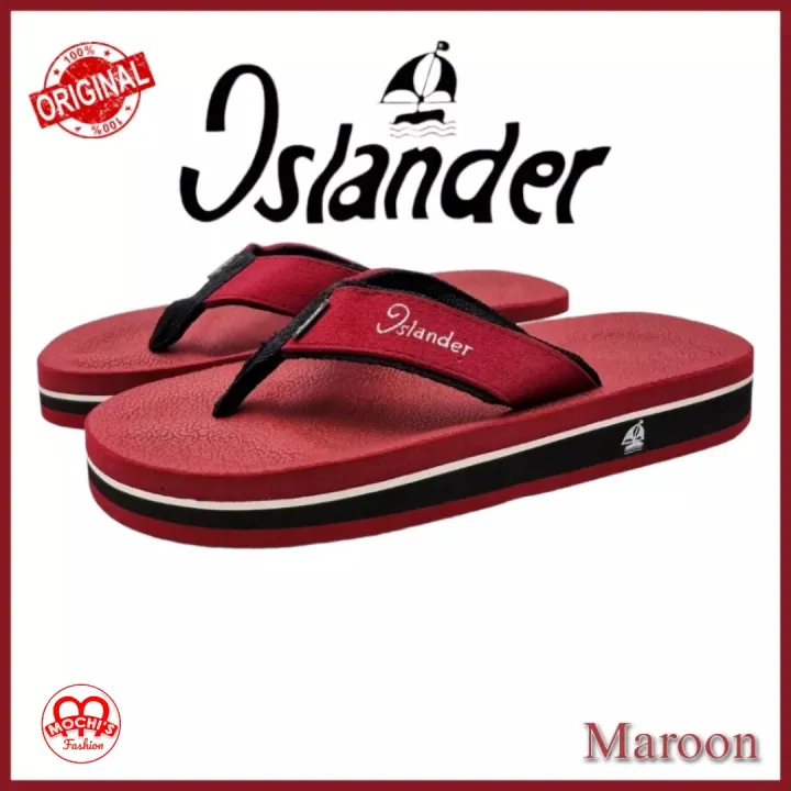 Islander%20'Maroon'%20Men's%20Non-slip%20rubber%20soles%20100%25%20Authentic%20and%20Original%20colored%20slippers%20(Makapal)%20-%20Image%204