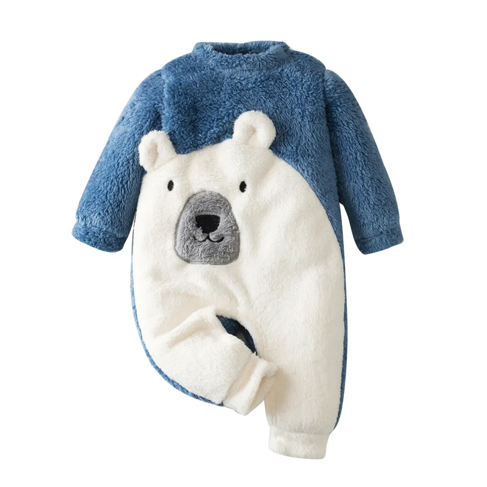 Baby Boy Clothes Cute Newborn Boys Girls Winter Warm Fleece