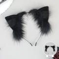 Anime Hair Accessories Cat Ears Makeup Hair Band Simulation Cat Ears Headwear Plush Cat Ears Headband Anime Cosplay Props. 