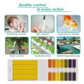 80 Strips/pack Portable with Control Card Professional PH Test Strips Acidic Alkaline Indicator Paper Litmus Tester Paper PH Controller Soil Testing. 