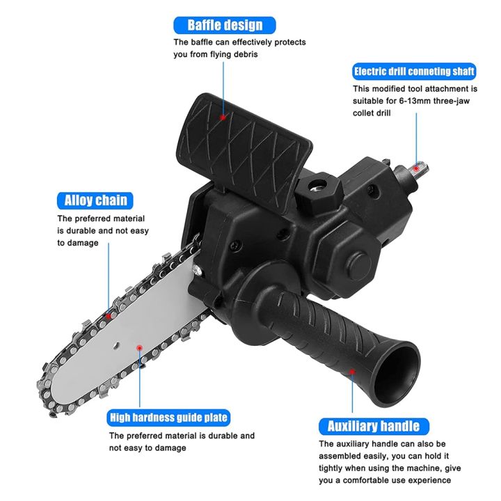 Electric%20Drill%20Converter%20Into%20Electric%20Saw%20with%204%20Inch%20Chain%20Mini%20Handheld%20Chain%20Saw%20Conversion%20Bracket%20Orange%20-%20Image%204